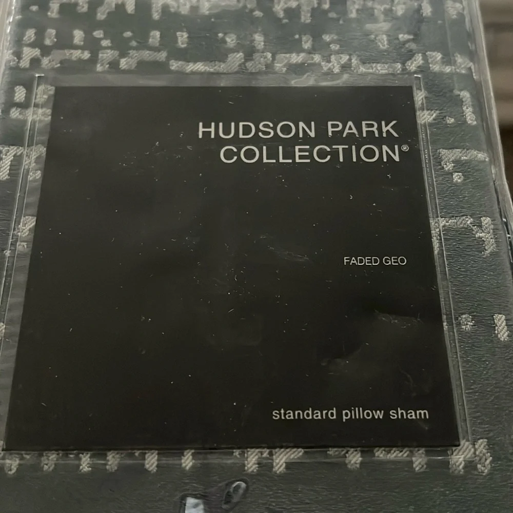 Hudson Park Collection Faded Geometric Standard Sham, New w/Tag $130